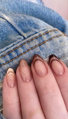 #nails #neutral Simple Fall Nails, Casual Nails, Pretty Gel Nails, Soft Nails, Neutral Nails, Fall Nail, Funky Nails, Pretty Acrylic Nails, Short Acrylic Nails