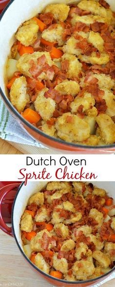 this dutch oven sprite chicken recipe is so good and easy to make