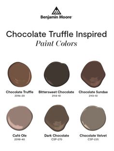 chocolate truffle inspired paint colors