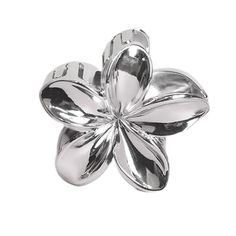 This stylish flower shaped hair clip captures the spirit of tropical paradise, adding a perfect touch of floral charm to your look 🌼 Size: 8*4cm/ 3.1*1.6 in Silver Hair Clips, Flower Hair Claw, Claw Clip Hair, Y2k Hair, Silver Hair Clip, Hair Clamps, Hair Accessories Clips, Hair Claw Clip, Flower Hair Clip