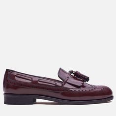 Hampton - Tassel Loafers Luxury Classic Tassel Loafers With Almond Toe, Luxury Tassel Loafers With Brogue Detailing For Work, Luxury Goodyear Welted Slip-on Tassel Loafers, Saddle Boots, Leather Industry, Deep Burgundy, Tassel Loafers, Monk Strap, The Deep