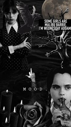 Wednesday Mood Board, Wednesday Addams Lockscreen, Wednesday Addams Collage, Wednesday Lockscreen, Wednesday Collage, Dream Lifestyle Motivation, Wednesday Aesthetic, Black Moodboard, Wednesday Wallpaper