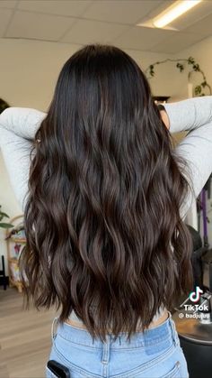 Low Light On Black Hair, Brunette Balayage Hair On Black Hair, Very Dark Brown Hair Balayage, Dark Brown With Black Lowlights, Boliage Hair Dark Brown Natural, Low Lights For Dark Hair Black, Dark Hair Colour Ideas Brunettes, Low Lights Brown Hair Dark, Red Wine Highlights On Black Hair