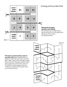 the instructions for how to make an accordion foldable box with pictures and text on it