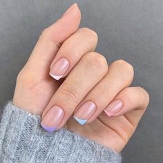 Winter Nail Design Milky Nails, Minimal Nails, Simple Acrylic Nails, Fall Acrylic Nails, Short Acrylic Nails Designs, Neutral Nails, Dream Nails, Pretty Acrylic Nails