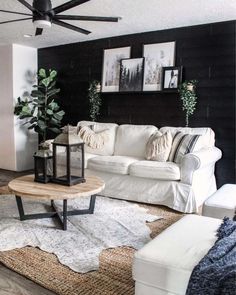 the living room is clean and ready to be used as a den or family room