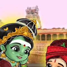 Meenakshi Sundareswarar, Madurai Meenakshi Amman, Meenakshi Amman Temple, Galaxy Pictures, Cute Cartoon Drawings, Goddess Art, Madurai, April 13