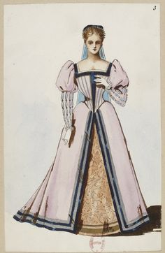 Charles Bianchini, 1800 Fashion, Animation Clips, Costume Illustration, 16th Century Fashion, Period Fashion, Costumes Couture, Figure Dress, Filipino Culture