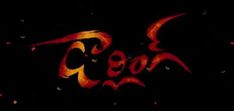 the word coco written in red and orange ink