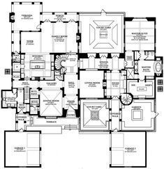 the floor plan for this luxury home