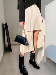 Details Composition: 100% Polyester Design: Asymmetrical. Pleated Style: Romantic Thickness: Regular Sheer: No ... Cardigan Sweater Jacket, Knit Vest, 8 M, Boho Dress