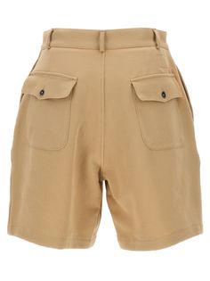 J pvc', cotton bermuda shorts featuring button closure, front pleats and pockets. Composition: 100% cotton Bermuda Bottoms With Built-in Shorts For Daywear, Spring High-waisted Bermuda Shorts With Cargo Pockets, Summer Knee-length Cargo Shorts With Belt Loops, Spring Cargo Bermuda Shorts, Spring Knee-length Bermuda Shorts With Cargo Pockets, Chic Bermuda Cotton Shorts, Spring Cargo Pocket Bermuda Shorts, Bermuda Shorts With Built-in Shorts For Daywear, Spring Bermuda Shorts With Cargo Pockets