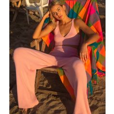 Omggg These Pants!!! Lovve This Pink Color!! Thick Soft Heavy Knit High Waisted Elastic Waist Length - 42” Inseam - 30” Rise - 12” Waist Laying Flat - 14” . Tons Of Surf/Skate/Snow Gear In My Closet! Soo Many Bikinis And One Pieces!! Lemme Know If You Need Help Starting A Bundle!! Make Sure To Check Out The Rest Of My Page And Don’t Be Afraid To Ask Me Any Questions! - Makita Salty Blonde, Cotton Linen Pants, Billabong Women, Secret Beach, Beach Collection, Plaid Pants, Online Shopping For Women, Printed Rompers, Knit Pants