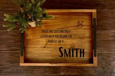 a wooden sign with the words, there are customizable items to help you understand the perfect gift