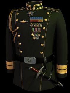 General Uniform, Military Dress Uniform, Army Dress, Military Dress, Formal Dress Code, Military Ranks, Military Dresses, Uniform Dress, Military Soldiers