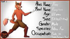 an image of a fox with names on it