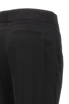 Viscose trousers, zip and hook closure with gold metal bar detail with engraved logo, pockets, pin tucks and central crease. Color: Black Size & Fit: True to size fit Composition: 100% viscose Made in: Italy SKU: PAW497FAX1016LB999 Our Products Are 100% Genuine. In All Cases We Stand By The Authenticity Of Every Product Sold On Our Site. Tom Ford Women, Bar Detail, Metal Bar, Engraved Logo, Pin Tucks, Tom Ford, Bottoms Pants, Gold Metal, Composition