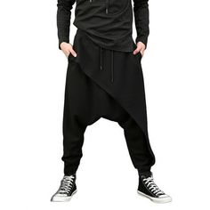 Size Doesn't Fit All, Please Carefully Check Size Chart and Select the Size Based On Your Real Size. Harem Pants Casual, Vintage Crotch Trousers Baggy Size: 3XL.  Color: Black.  Gender: male.  Age Group: adult. Vintage Harem Pants, Harem Pants Hip Hop, Hip Hop Trousers, Harem Pants Men, Hip Hop Pants, Mid Waist Pants, Trousers Men, Drop Crotch Pants, Loose Trousers