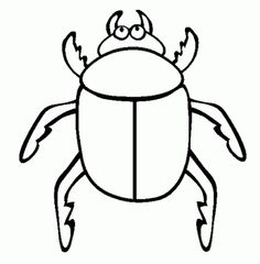 a black and white drawing of a bug