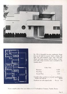 an old house with two floors and three windows in the front, and another floor plan on the back