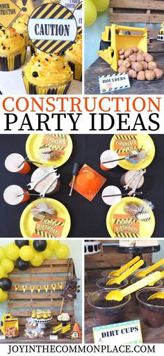 construction party ideas for kids and adults