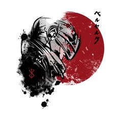 a t - shirt with an image of a samurai on it