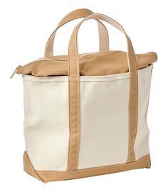 Boat and Tote®, Zip-Top | Tote Bags at L.L.Bean Beige Canvas Bag With Zipper Closure, Beige Cotton Canvas Bag With Zipper Closure, Canvas Bag With Zipper Closure For Errands, Practical Canvas Bag With Zipper Closure, Travel Canvas Bag With Reinforced Handles, Canvas Bag With Zipper Pocket For Errands, Casual Bags With Contrast Stitching For Everyday, Everyday Cotton Canvas Bag With Zipper Closure, Boat And Tote