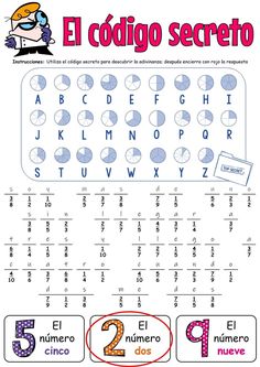 the spanish alphabet worksheet with numbers and letters