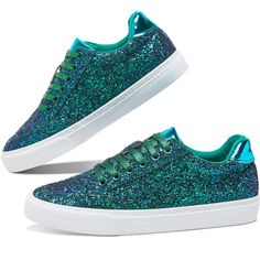 Glitter Sneakers With Synthetic Material And Round Toe, Party Sneakers Lace-up Synthetic, Glitter Synthetic Sneakers With Round Toe, Lace-up Synthetic Sneakers With Glitter Print, Synthetic Lace-up Sneakers With Glitter Print, Glitter Print Lace-up Synthetic Sneakers, Lace-up Sneakers With Glitter Print, Casual Party Sneakers With Round Toe, Sparkling Lace-up Synthetic Sneakers