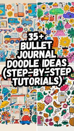 Learn how to create cute and simple doodles for your bullet journal with these easy step-by-step tutorials! #BulletJournalDoodles #DoodleIdeas #StepByStepDoodles #BujoInspiration #BulletJournalArt #DoodleTutorials #EasyDoodles #CreativeBujo #SimpleDoodles #BujoSetup Beginner Doodles Step By Step, Quick Drawings Easy Doodles, How To Draw Doodles Step By Step, Easy Stuff To Draw Step By Step, Quick Doodles Easy, Doodle Tutorial Step By Step, How To Doodle For Beginners, Doodle Ideas For Beginners, Easy Doodling