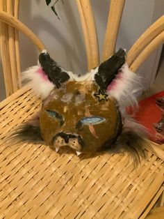 Fully handmade therian mask for cosplay therian quadrobics or simply fun! Floppa Cat, Therian Quadrobics, Cat Paper, Paper Mache Mask, Therian Mask, Fursuit Head, Costume Masks, Paper Mask, Costume Mask