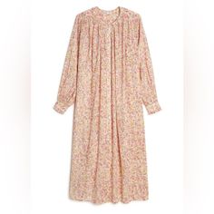 A Dress That Will Surprise You By Its Emerging Style When You Wear It Open Over Jeans Or A Bathing Suit, Or Closed In A Loose Or Belted Manner, According To Your Wishes. You Can Play All Summer Long. 100% Cotton Pink Long Sleeve Maxi Dress For Daywear, Feminine Multicolor Floral Dress For Daywear, Elegant Pink Floral Dress For Daywear, Pink Bohemian Floral Dress For Daywear, Flowy Pink Dress For Daywear, Pink Floral Print Dresses For Daywear, Pink Bohemian Midi Dress For Daywear, Spring Daywear Pink Dress, Pink Feminine Midi Dress For Daywear