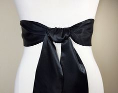 "Black Satin Sash Solid Black Sash Belt Wedding Dress Sash Black Dress Sash Cocktail Dress Belt Bridesmaid Sash Satin Swank This Satin Swank® reversible waist sash is the perfect finishing touch for your bridesmaid, wedding, or special occasion dress, or just the right piece to add instant polish to your dress or top. Depending on your waist size and the length you choose (60, 75, and 90 inch lengths available), you can wrap the sash around your waist once or twice. You decide whether to tie the Belt Wedding Dress, Black Sash, Bridesmaid Sash, Wedding Dress Sash, Wedding Dress Belt, Wedding Sash Belt, Satin Sash, Dress Sash, Wedding Belts