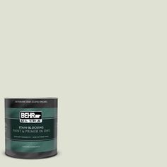 the behr paint is light green and has a white base