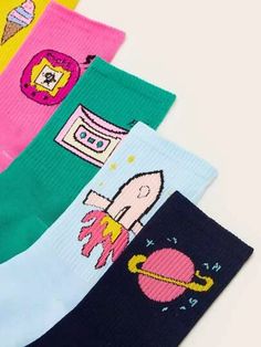 Shop Socks, Tights, Leggings | Women's Socks | SHEIN USA Planet Pattern, Women Crew Socks, Pattern Socks, Women's Socks, Women Socks, Patterned Socks, Sock Shop, Socks And Tights, Long Style