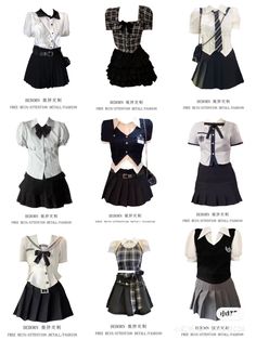 Horror Girl Protagonist Outfit, Fatal Frame Outfit, Future Outfit, School Uniforms