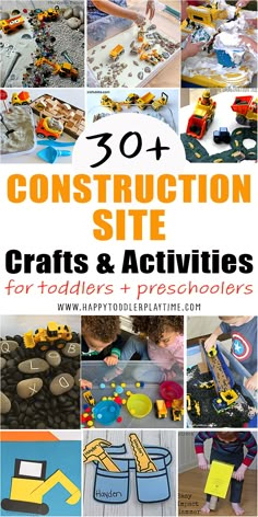 construction site crafts and activities for toddlers