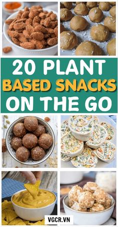 Let's try now these 20 healthy vegan snack recipes you can bring to work. #snacks #onthego #healthysnacks