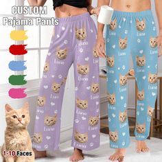 Custom face Pajamas is a perfect gift to surprise him/her and make you lover laughing. It's fashion and super comfort,not only as a surprises gift,also perfect for daily wearing. If you want to buy a gift for Christmas, Pajama Party, Birthday, Valentine's Day, Anniversary, Wedding, Bachelorette party or any special,please find out in our store! 💗HOW TO GET YOUR CUSTOM PAJAMA  1.Select size and/or pattern you want.  2.Add to cart & checkout.  3.Send us your photo(s) in the best possible resolution via Etsy chat(by click the litter camera icon to attach photo).  4.Sit back on the couch and wait for the parcel! 💗PRODUCT DETAILS 🎈Pajama Trousers Constructed with 100% soft polyester, skin-friendly and breathable. The elastic waistband for a comfortable fit. Suitable for home wear, lounge set Pajama Trousers, Pajama Bottoms Womens, Camera Icon, Dog Photo, Sleep Shorts, Pajama Robe, Pajama Party, Custom Cat, Face Men