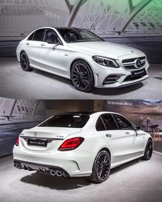 two different views of the mercedes c - class coupe