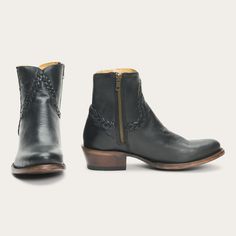 Pixie Boots | Stetson Pixie Boots, Men’s Boots, Thigh Boot, Rounded Toe Boots, Famous Brands, Vintage Vibes, Retro Outfits, Free Bag, Leather Heels