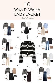 French Style Archives - Classy Yet Trendy Best Jacket For Women, Lady Cardigan Outfit, How To Style Jackets, Lady Jacket Outfit 2023, Striped Lady Jacket Outfit, How To Style A Jacket, Lady Jacket Outfit, Capsule Packing, Sweater Jacket Outfits