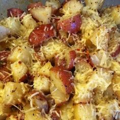 the food is prepared and ready to be cooked in the oven or on the stove