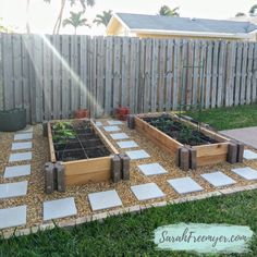 the garden is ready to be planted and put in their own area for people to enjoy