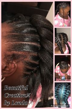 Rubber Band Cornrows Black Hair, Braids With Rubber Bands, Hairstyles With Rubber Bands, Queen Hairstyles, Rubber Band Method, Kid Braids, David Beckham Hairstyle, Knot Hairstyles, Beckham Hair