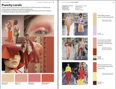 an article in the fashion magazine is shown with images of women's clothing and accessories