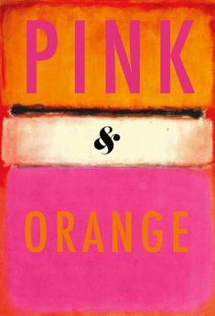 the cover of pink and orange