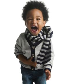 Grandpa cardigan and a striped scarf. Totally modern style. Handsome Prince, Childrens Fashion, Mini Fashion, Kids Wear