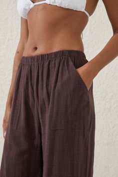 Relaxed Pocket Beach PantBody - Relaxed Pocket Beach Pant - Willow BrownCotton On | Women | SwimwearCotton On | Women | SwimwearCotton On | Women | Swimwear