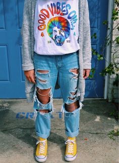 Genderless Clothing, Fun Outfits, Mode Hippie, Fire Fits, Bob Ross, Hippie Outfits, Looks Style, School Outfit, Shop Womens